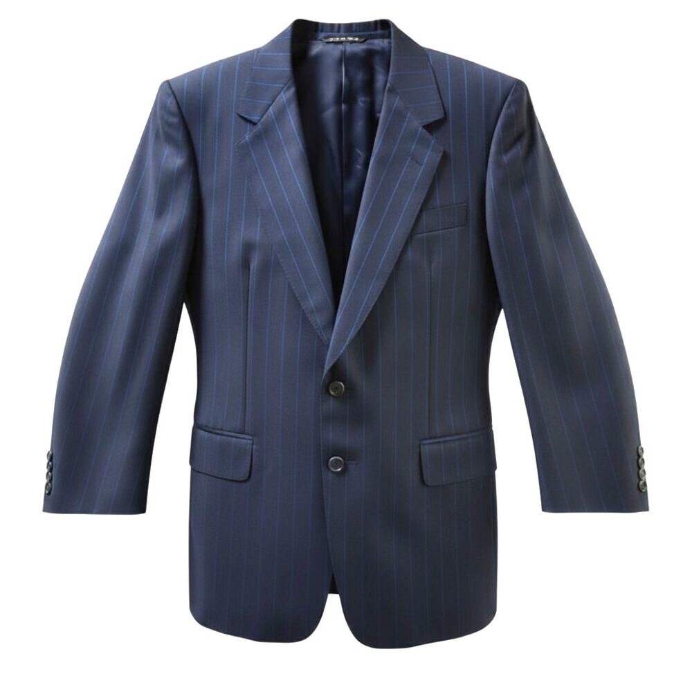 NWT Canali Suit Jacket Mens Size 38 S Navy Pinstripes Milano Wool Italy $935